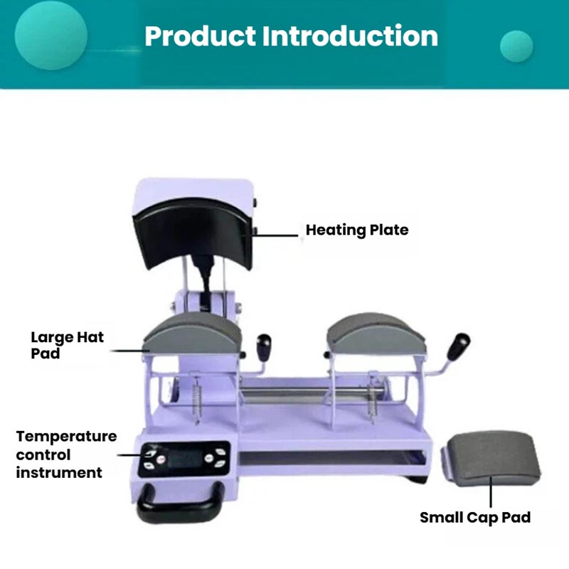 Cap Heat Press Machine - Двухстанционный термопресс для кепок 2-в-1, принтер