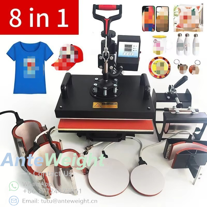 T Shirt Printing Machine 8 In 1 - 8-в-1 термопресс для цифровой сублимации с