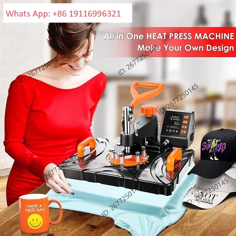 Многофункциональный термопресс – обзор и цена T Shirt Printing Machine 8 In 1