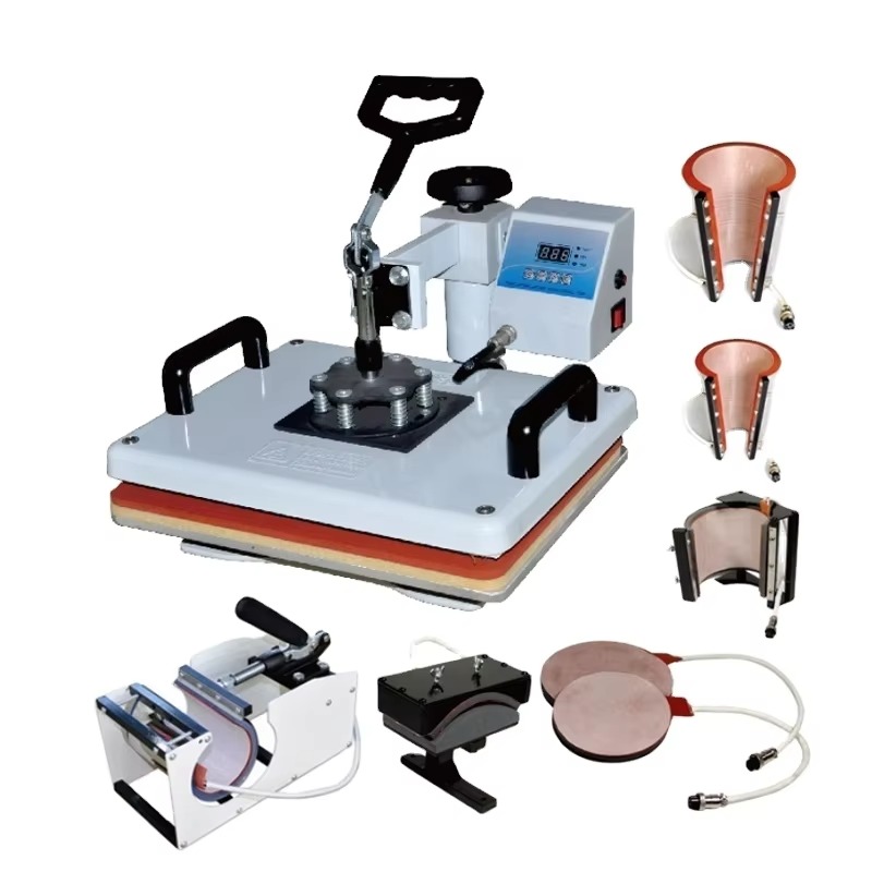 Комбинированный термопресс 8 в – обзор и цена T Shirt Printing Machine 8 In 1