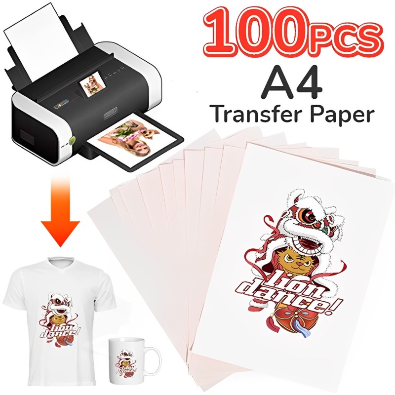 100-10 шт. A4 сублимационная т – обзор и цена Sublimation Paper A4 100 Sheets