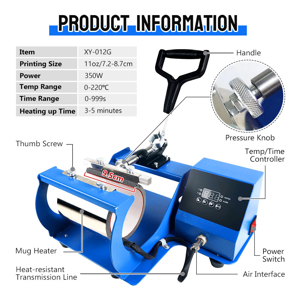 Новинка: Термопресс для сублим – обзор и цена Mug Press Machine 11Oz