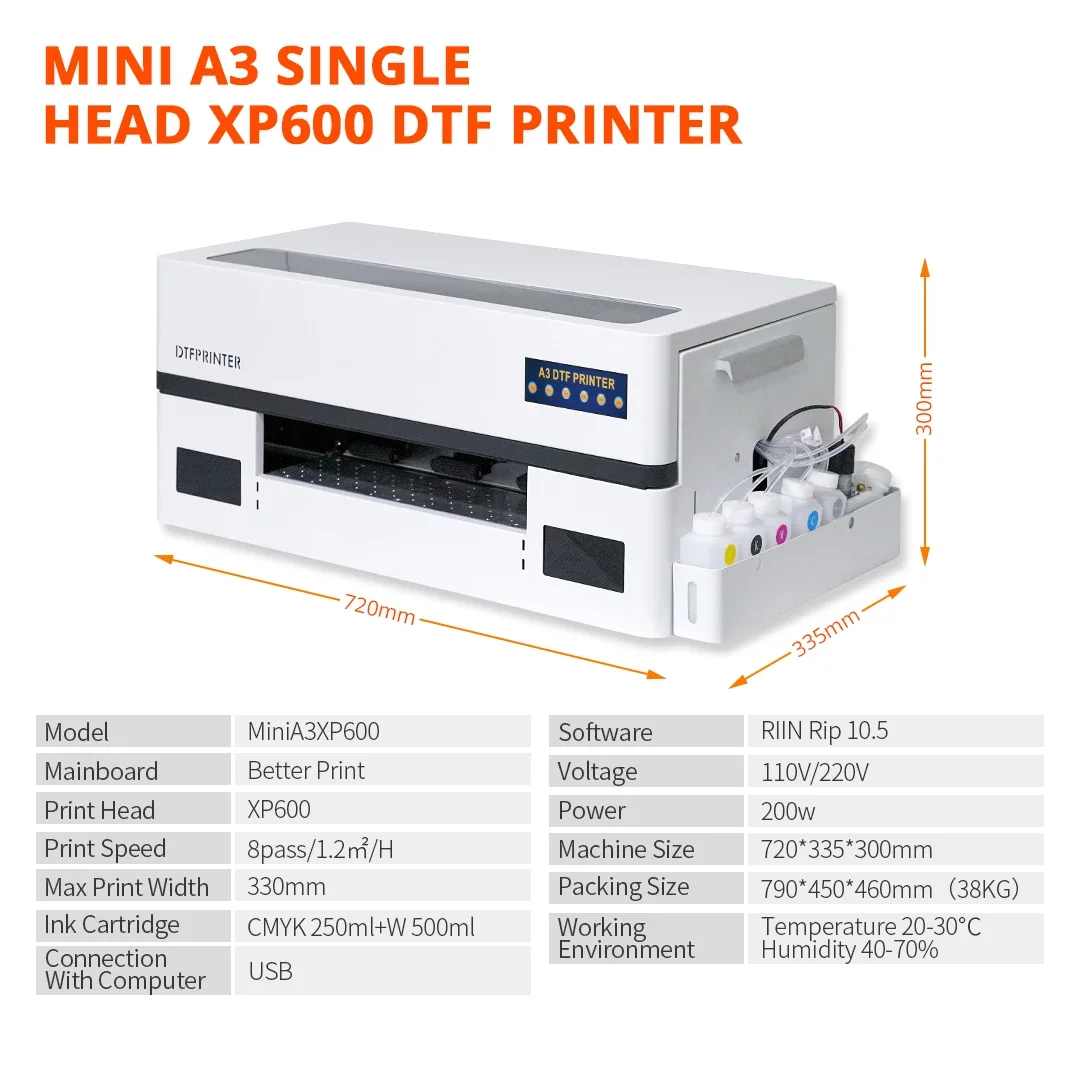 Новый китайский принтер для пе – обзор и цена Dtg Printer A3 Textile